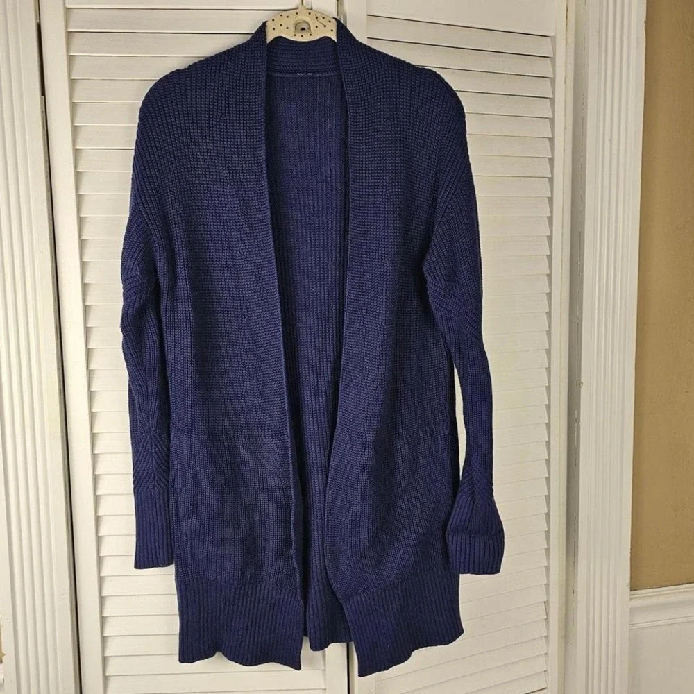 Lululemon Womens‎ Purple Open Front Cardigan Sweater Medium Large